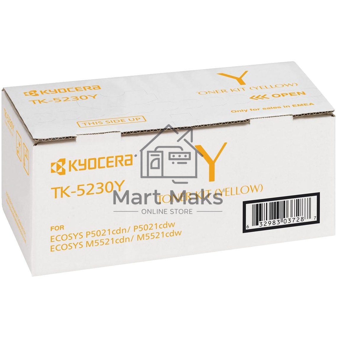 Картридж лазерный Kyocera TK-5230Y (1T02R9ANL0) желтый для P5021cdn/cdw, P5026cdn/cdw, M5521cdn/cdw, M5526cdn/cdw 2200 стр.