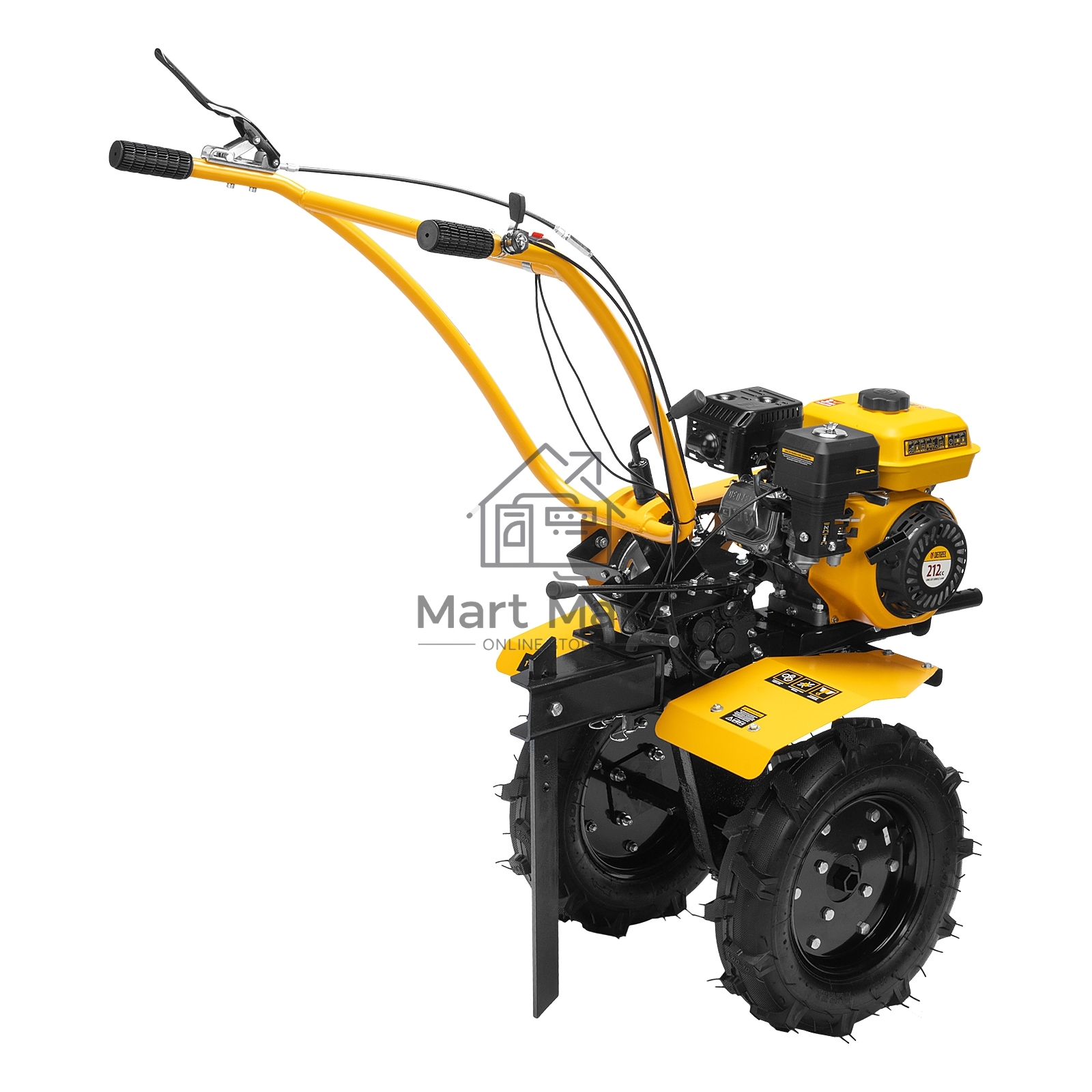 Мотоблок DPT-370S, 7 л.с., ремен.сцеп, фрез 3х4, ШОМ, передачи 3В/1Н Denzel