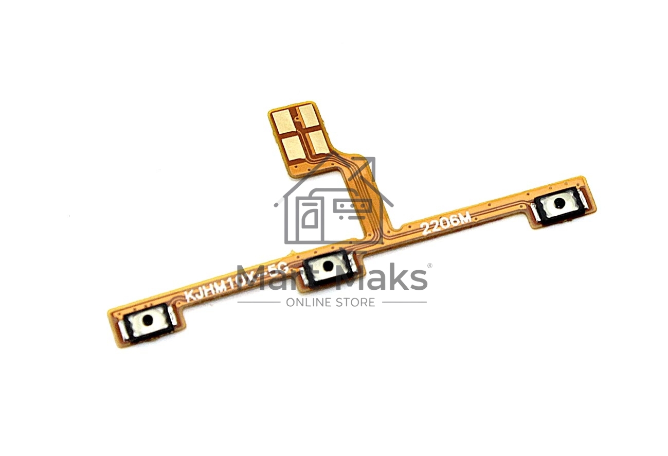 Шлейф кнопки включения и кнопок громкости для Xiaomi Redmi Note 10 Lite