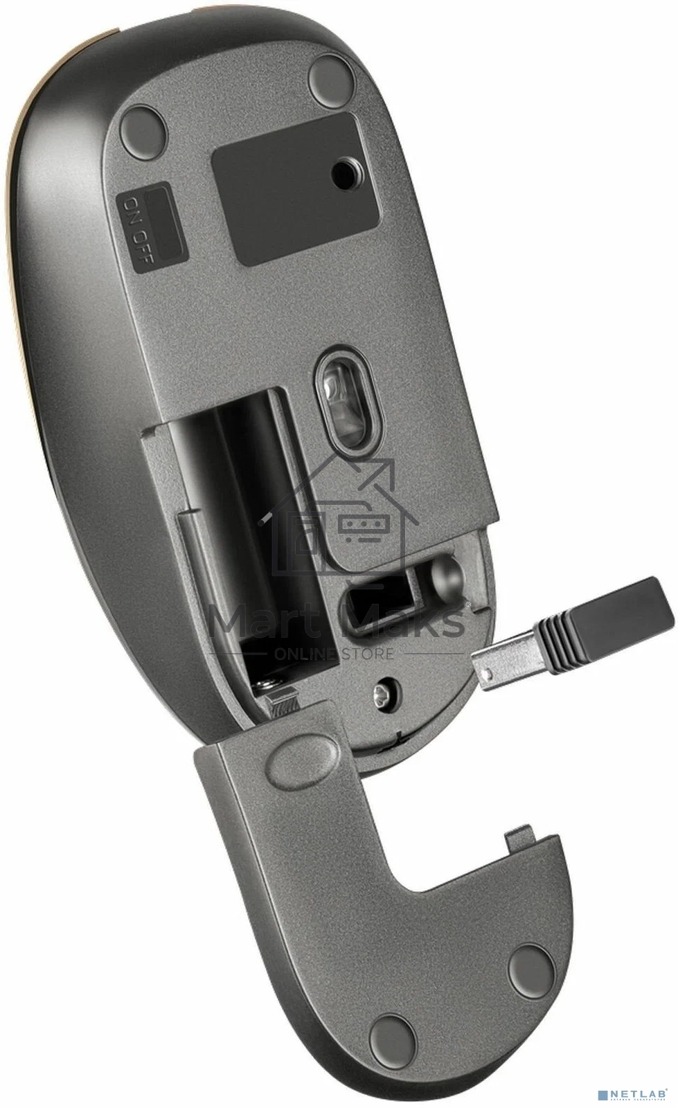 Мышь беспроводная Defender Wave MM-995 бронзовый, 1600 dpi, радиоканал, USB, кнопки - 4