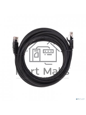 Патч-корд U/UTP Rexant cat.6, RJ45-RJ45, неэкранированный, 26AWG, LSZH, черный, 5 м