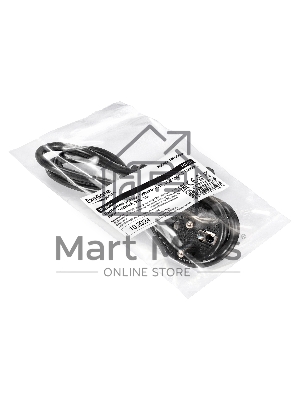 Кабель питания ExeGate Power PC-1P (Евровилка угловая Schuko->C13, VDE-250V-3*1.0мм2, медь, черный, 16A, 1м)