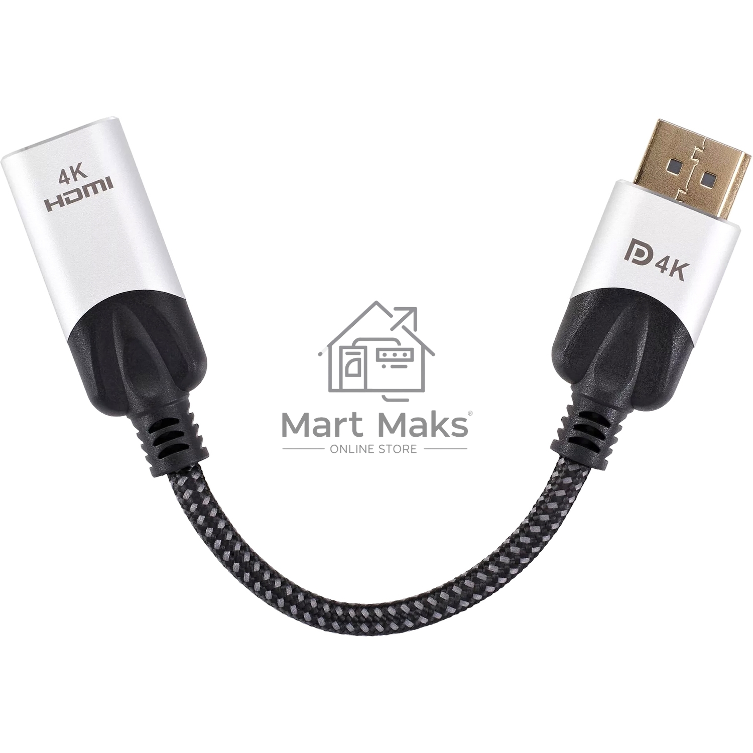 Кабель VCOM DISPLAY PORT TO HDMI 4K 0.15 M CG621M-0.15