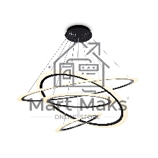 Светильник Ambrella light FA4365/4 BK черный 235W 3000K/4200K/6400K D1000*870 (ПДУ РАДИО 2.4G)