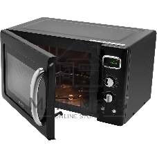 Микроволновая печь Hyundai HYM-D3040 черный, 23 л, 800 Вт, переключатели - кнопки, поворотный механизм