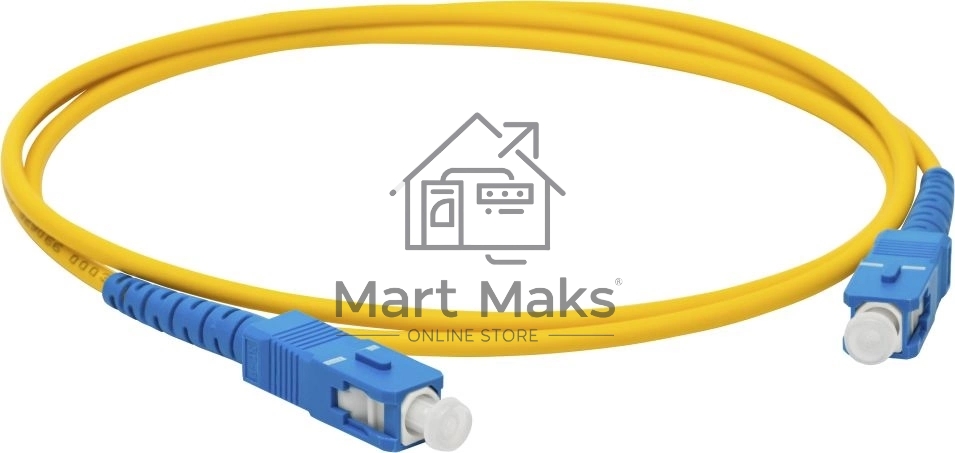 Патч-корд оптический LANMASTER, LSZH, дуплексный, SC/UPC-SC/UPC, SM OS2, 5.0 м