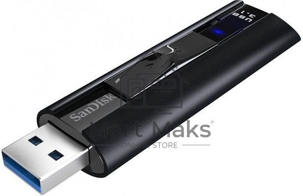 Флешка USB R/W R/W 256GB SanDisk CZ880 Cruzer Extreme Pro, USB 3.1, Металлич., черный