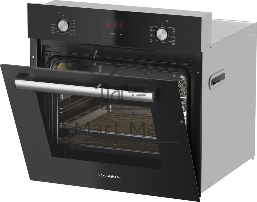Духовой шкаф электрический Darina 2V5 BDE 112 708 B черный, встраиваемый