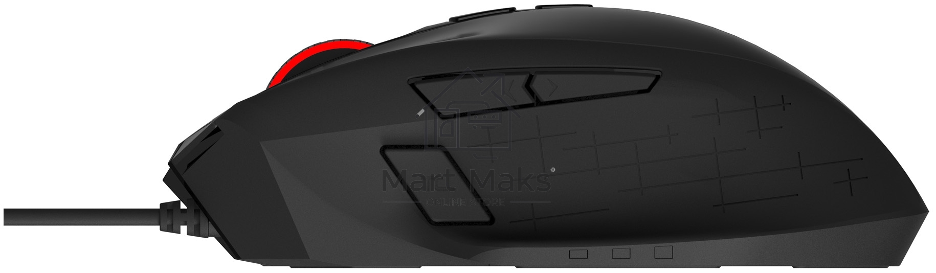 Мышь проводная Acer OMW124 черный, 6400 dpi, USB, кнопки - 8