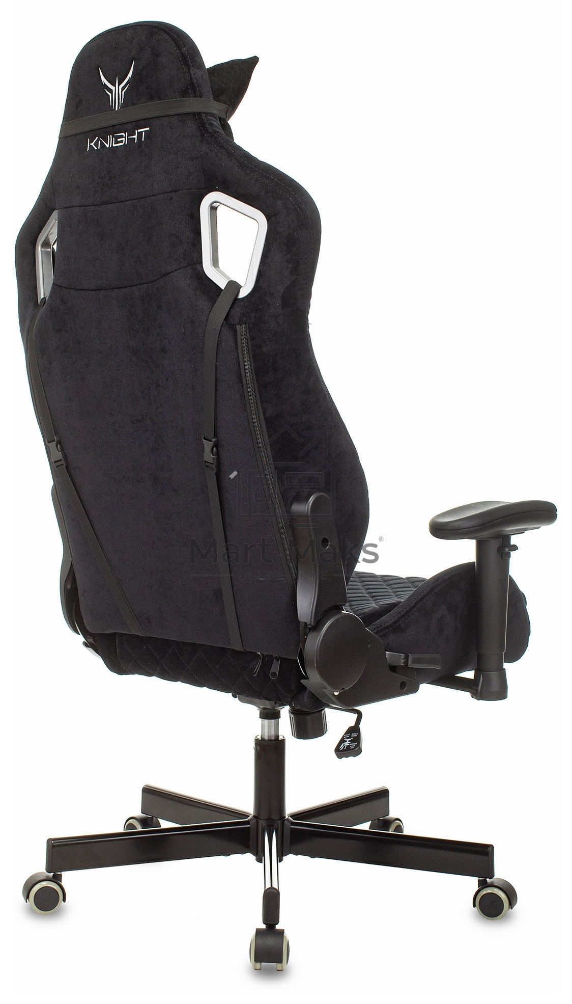 Кресло игровое Бюрократ Knight Outrider Light-20 черный с подголов. крестовина металл