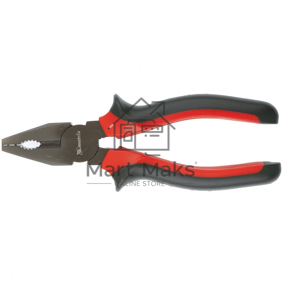 Плоскогубцы Black Nickel, 180 мм, комбинированные, двухкомпонентные рукоятки Matrix