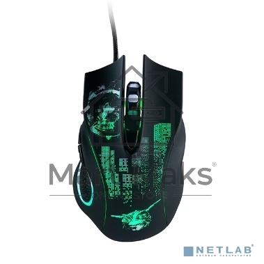 Мышь проводная Qumo Gremlin M37 черный, 3200 dpi, USB, кнопки - 6