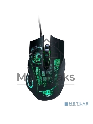 Мышь проводная Qumo Gremlin M37 черный, 3200 dpi, USB, кнопки - 6