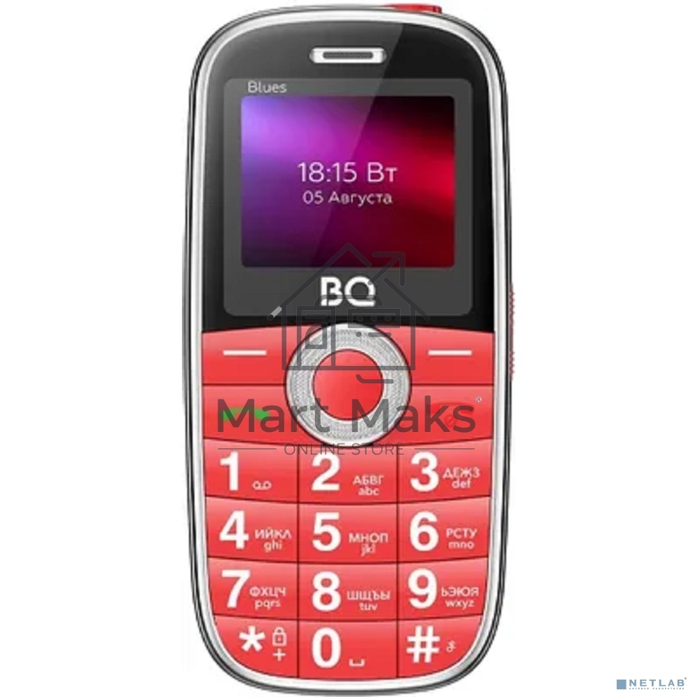 Мобильный телефон BQ 1867 Blues красный MTK 6261 D
