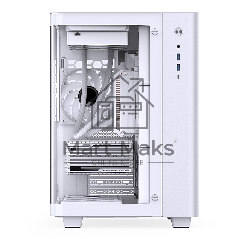 Корпус без блока питания Корпус JONSBO TK-3 White ATX без БП, mini-ITX, micro-ATX, белый