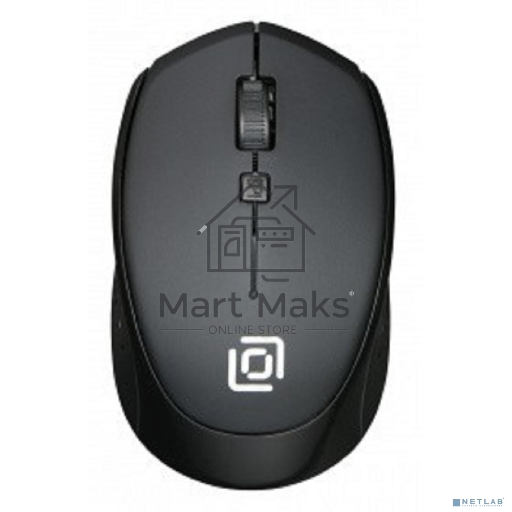 Мышь Oklick 488MW черный/черный оптическая (1000dpi) беспроводная USB (4but)