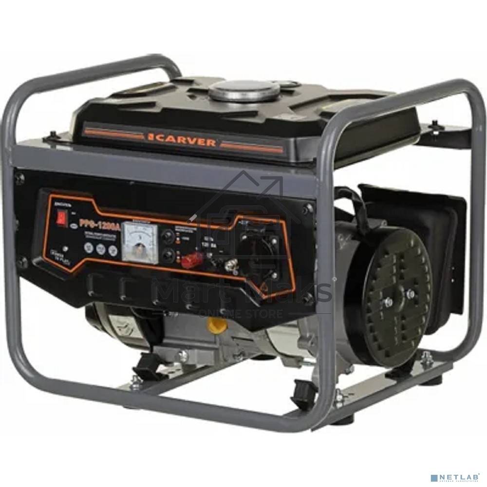 Электрогенератор бензиновый Carver PPG-1200, 1.05 кВт, 65 дБ, 24 кг