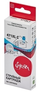 Картридж струйный Sakura 0347C001 (471XL C) для Canon, голубой, 10,8 мл., 680 к.