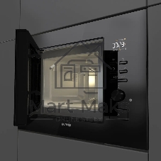Встраиваемая микроволновая печь Gorenje BM201M2TBG черный, 20 л, 800 Вт, переключатели - сенсор, поворотный механизм