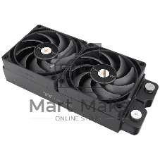 Вентилятор для корпуса Thermaltake Toughfan 14 Pro черный (2 шт.), 140 мм, 500-2000 об/мин, 31.6 дБ, 4 pin PWM, без подсветки