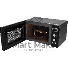 Микроволновая печь Hyundai HYM-D3040 черный, 23 л, 800 Вт, переключатели - кнопки, поворотный механизм