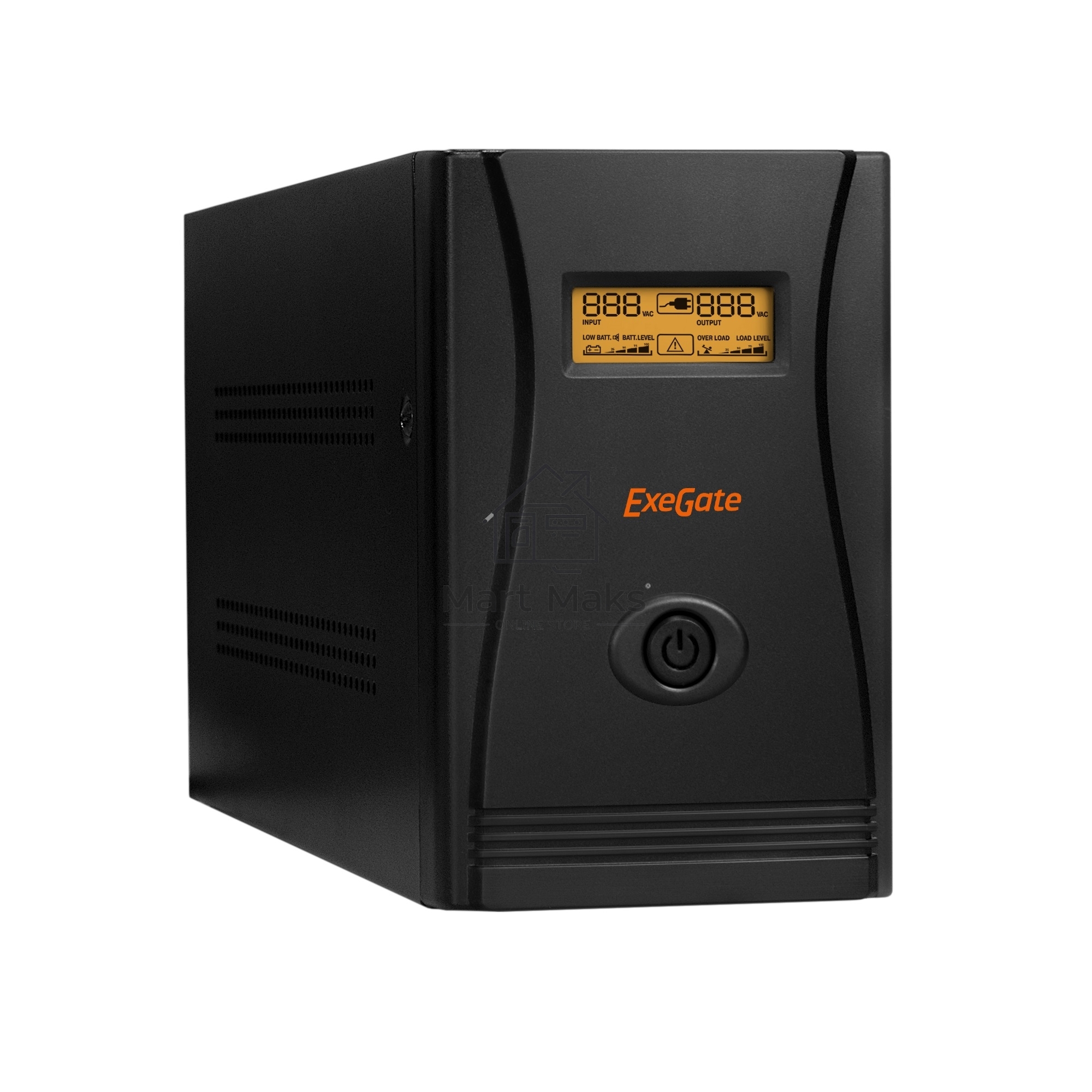 Источник бесперебойного питания ExeGate SpecialPro Smart LLB-1200.LCD.AVR.4SH.USB 1200VA/750W, LCD, AVR, 4*Schuko, USB, черный
