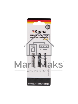 Набор полотен для электролобзика KRANZ № 4 T101D/T111C/T244D (3 шт./уп.) 