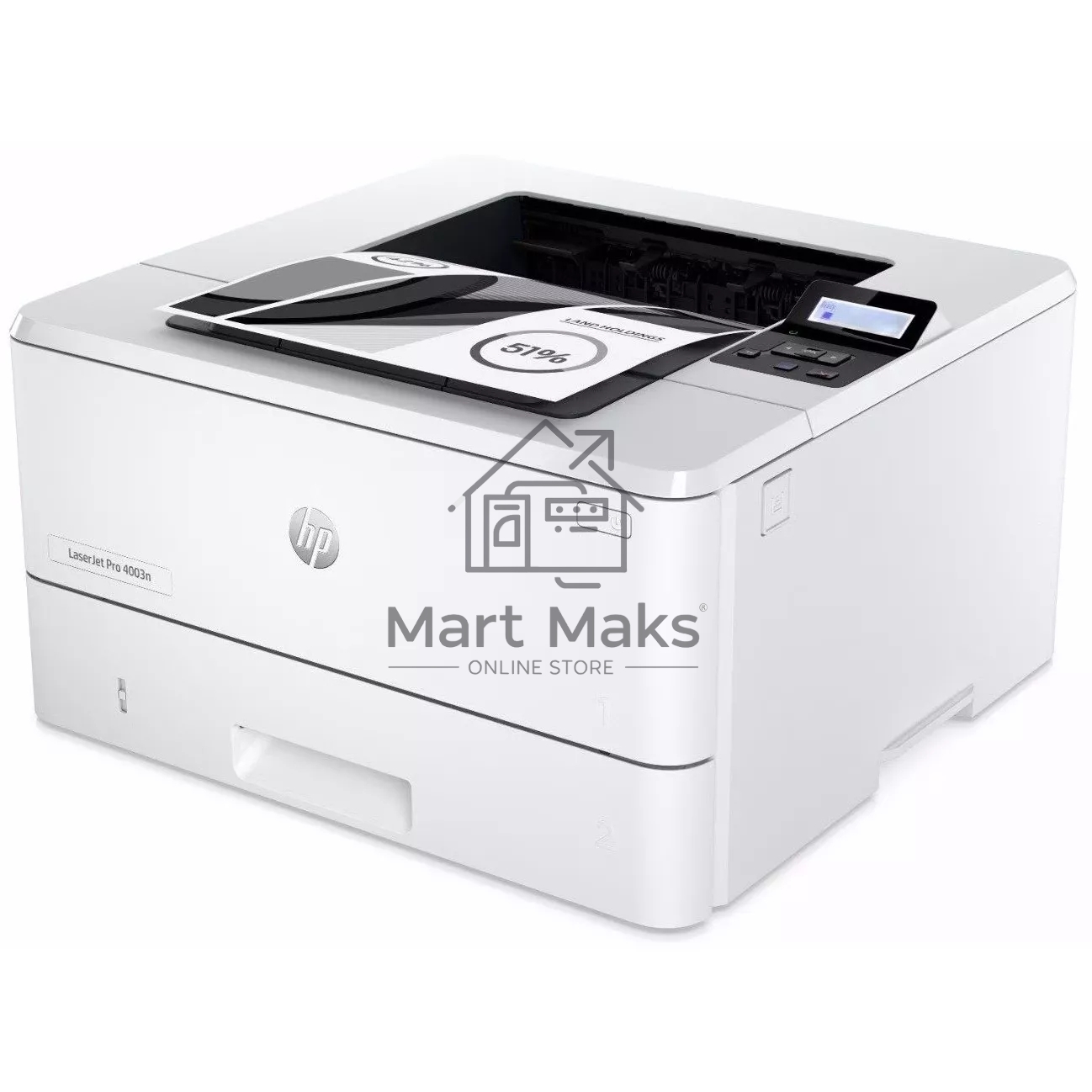 Принтер лазерный HP LaserJet Pro 4003n (2Z611A), A4, ч/б, печ. до 40 стр/мин., 1200 x 1200 dpi, USB, RJ-45, Air Print, Mopria