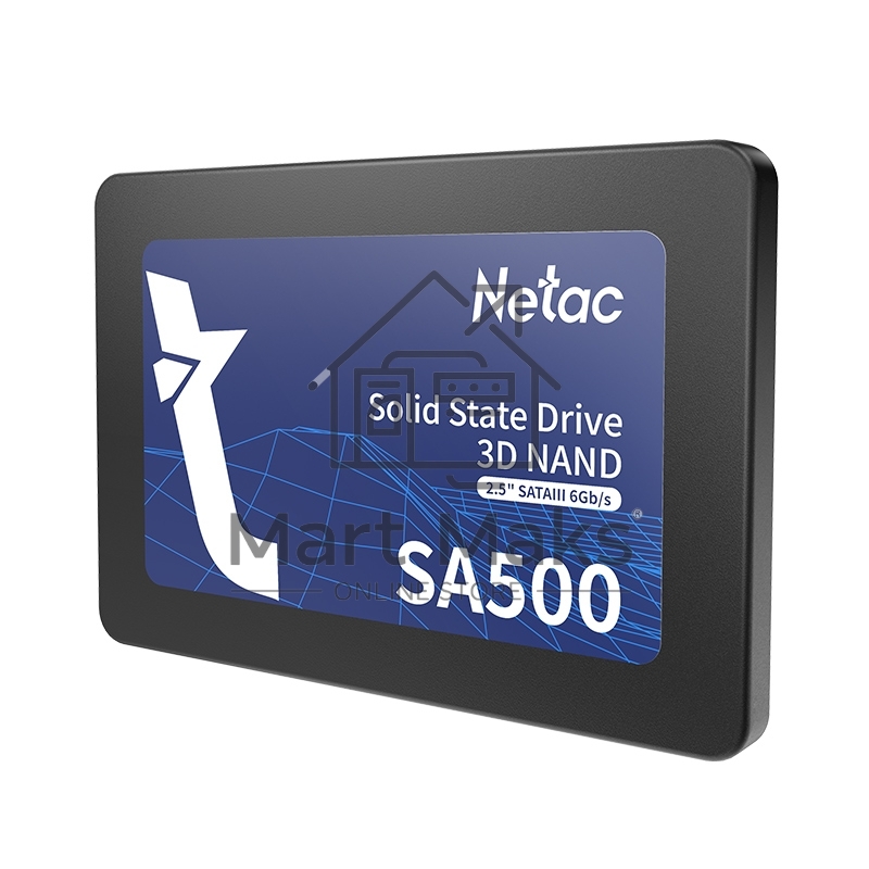 Накопитель SSD Netac SA500, 2TB, SATA III, 2.5