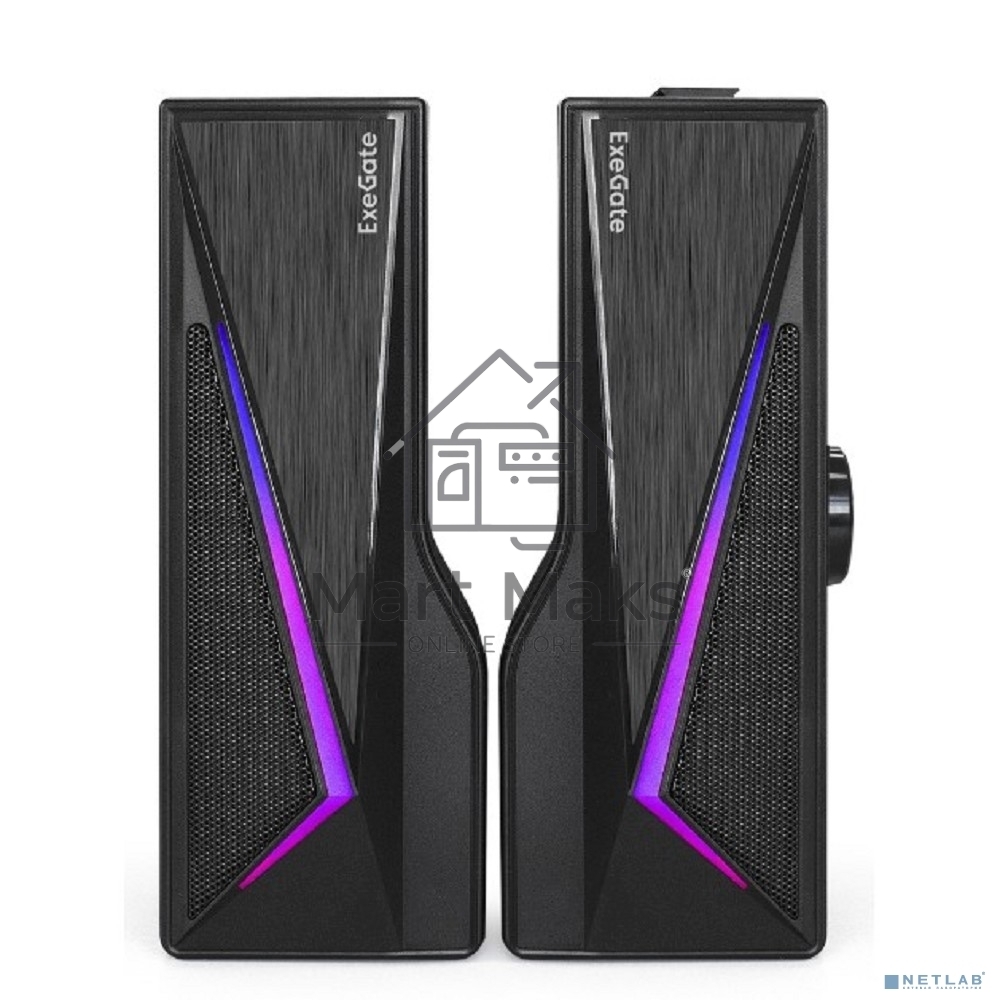 Саундбар-акустическая система 2.0 ExeGate Allegro 170 питание USB, Bluetooth, 2х3Вт (6Вт RMS), 60-20000Гц, черный, RGB подсветка