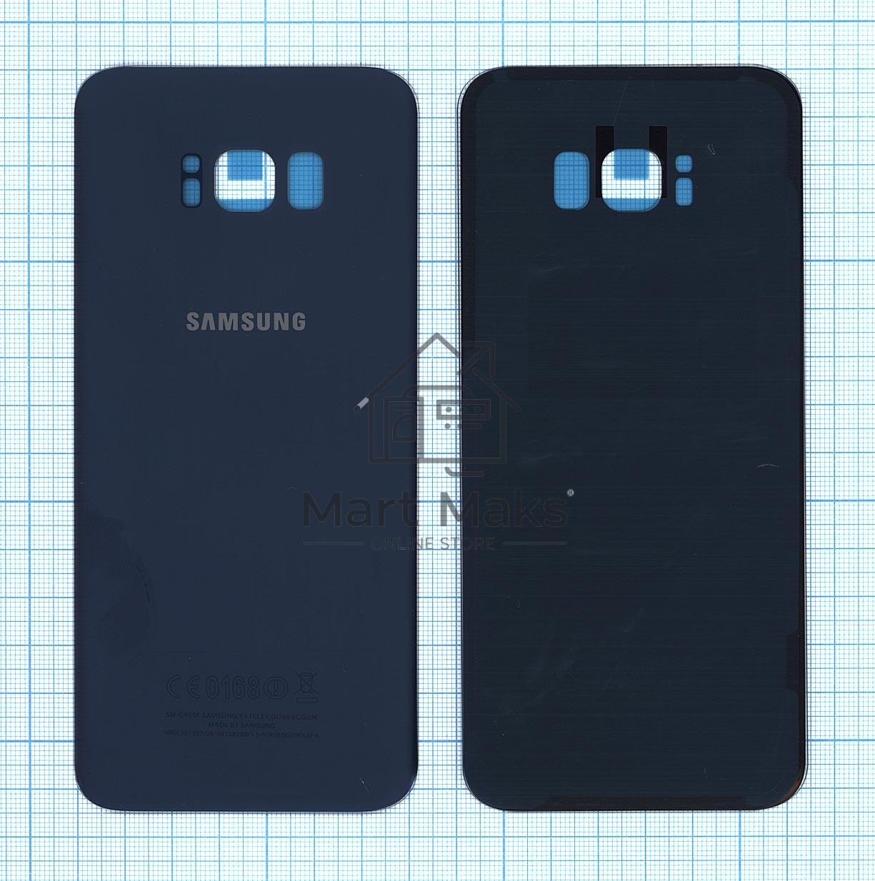 Задняя крышка для Samsung G955F Galaxy S8 Plus синяя