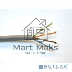 Кабель UTP cat.5e, 4 пары (305 м) Solid 0.51мм CCA alloy AWG24 (18481)
