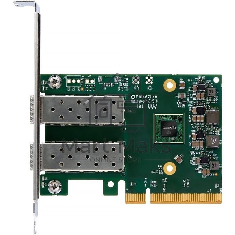 Сетевая карта ConnectX-6 Lx EN adapter card, 25GbE, Dual-port SFP28, PCIe 4.0 x8, No Crypto, Tall Bracket