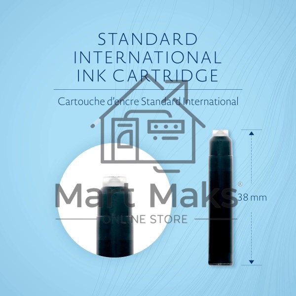 Картридж Waterman International 52011 (CWS0110940) Intense Black чернила, для ручек перьевых (6шт)