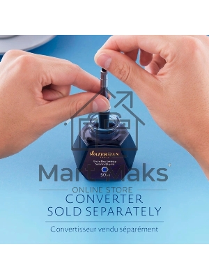 Флакон с чернилами Waterman (CWS0110720) Serenity Blue чернила, 50мл для ручек перьевых