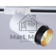 Трековый однофазный светильник Ambrella light GL5161 WH/BK белый/черный GU10 max 12W D60*190