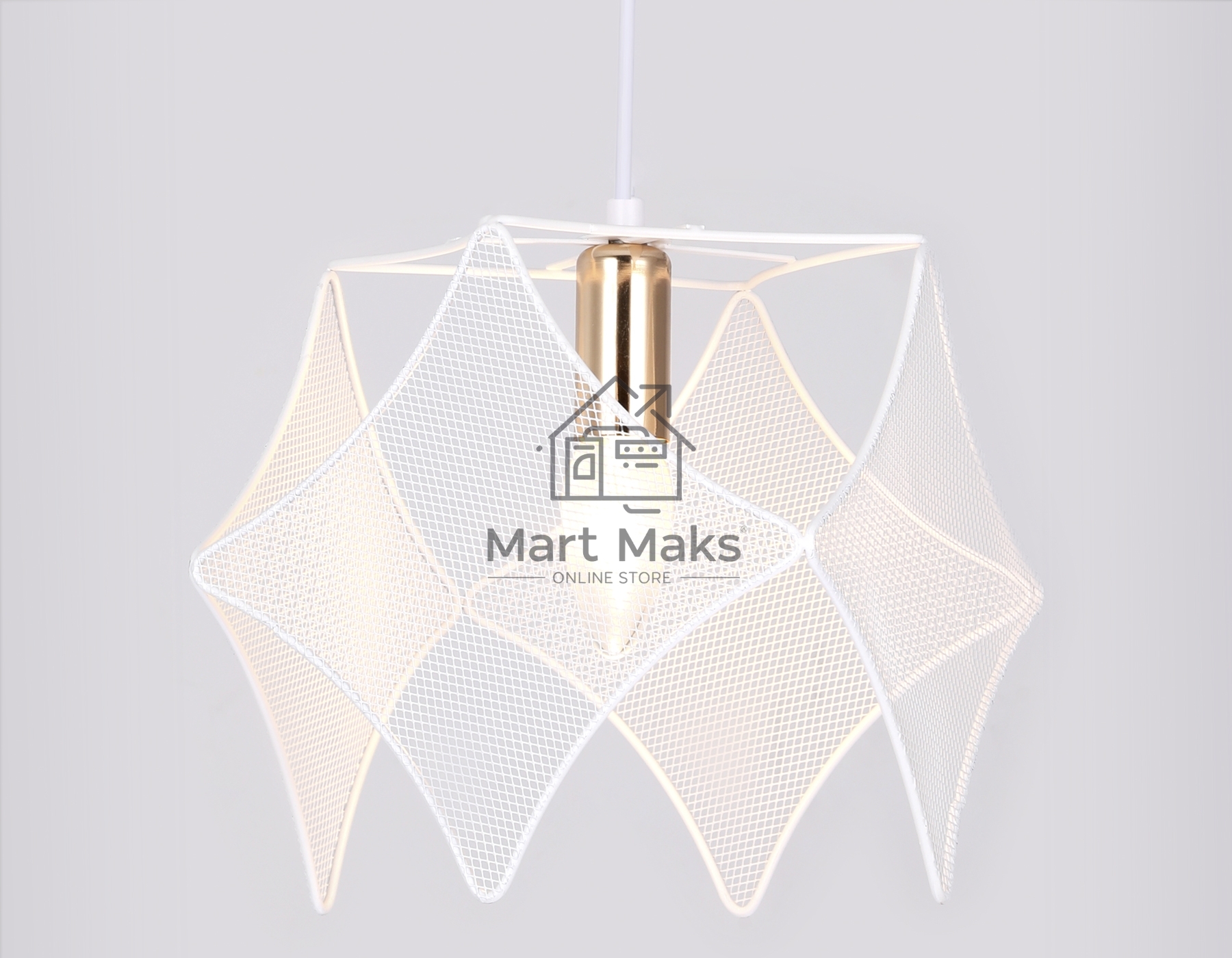 Светильник Ambrella light TR8420 WH/GD белый/золото E14 max 40W D285*1000