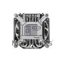 Кулер для процессора Foxline DB32i (125W, 4-pin PWM, 32mm, Al/Cu, 4x6mm, 1x90mm, 41.46CFM, 33dBA, 3400RPM, S: 1851/1700/1200/115X, Black)