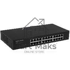 Коммутатор Mercusys MS124GS, 24×1 Гбит/с, неуправляемый