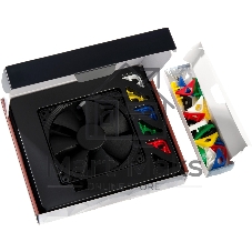 Вентилятор корпусной Noctua NF-F12 PWM chromax черный, 120 мм, 300-1500 об/мин, 22.4 дБ, 4 pin PWM, без подсветки