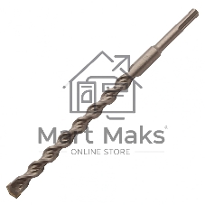 Бур по бетону Denzel двойная спираль, Cobalt W-tip, 16x260 мм, SDS PLUS