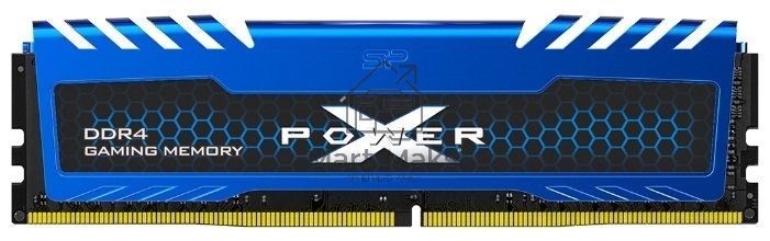Оперативная память Silicon Power XPower Turbine, DDR4, 8GB (1x8GB), 3200MHz, CL16, DIMM, с радиатором, синий/черный