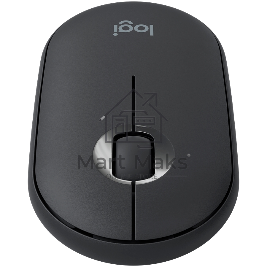 Мышь беспроводная Logitech Pebble M350 графитовый, 1000 dpi, радиоканал, Bluetooth, USB, кнопки - 3