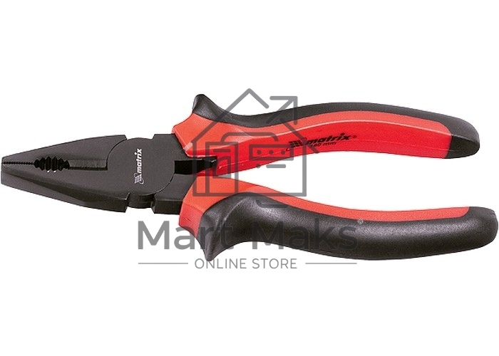 Плоскогубцы Black Nickel, 180 мм, комбинированные, двухкомпонентные рукоятки Matrix