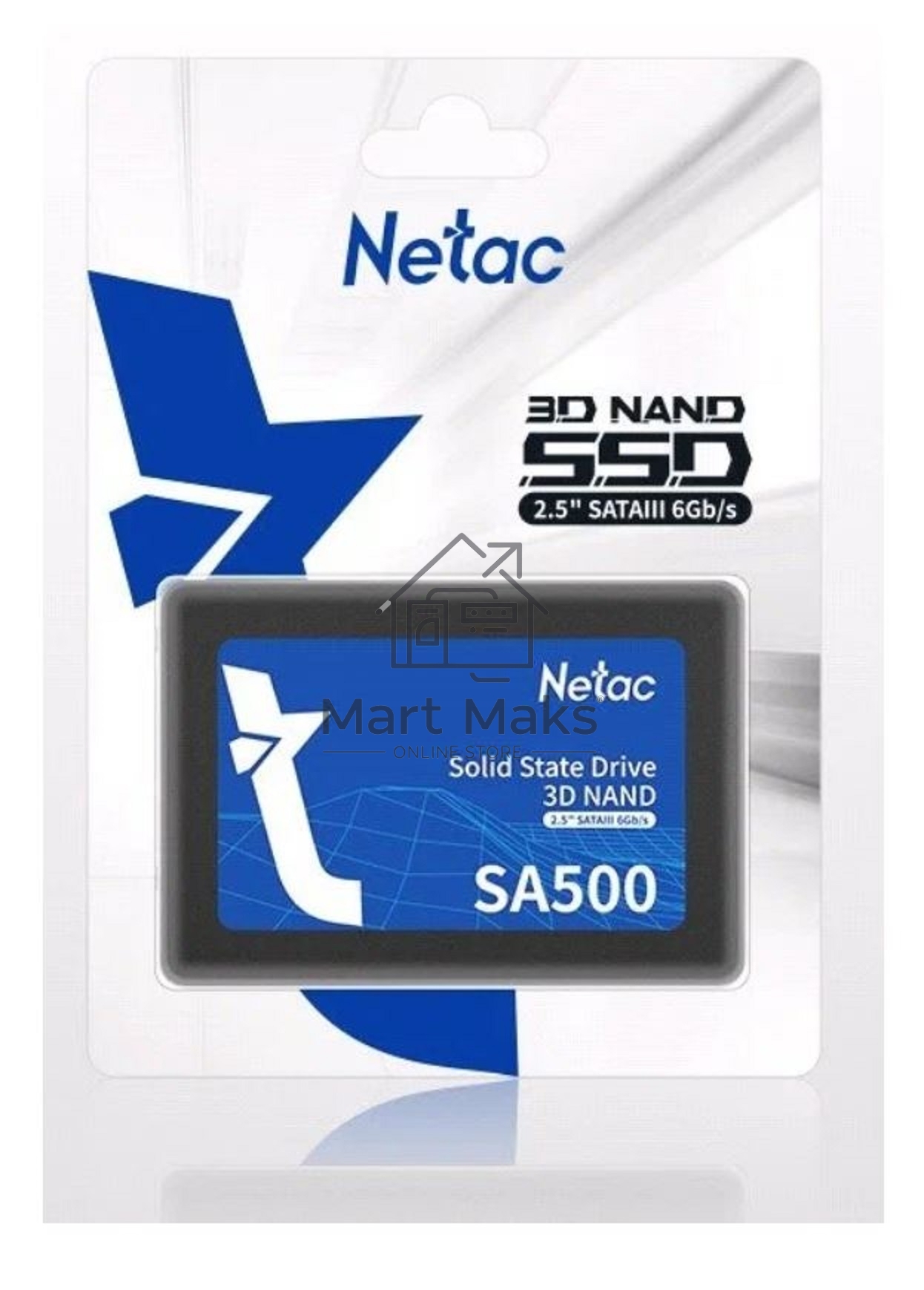 Накопитель SSD Netac SA500, 2TB, SATA III, 2.5