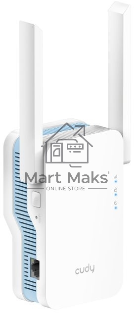 Повторитель беспроводного сигнала Cudy RE1200 AC1200 10/100BASE-TX/Wi-Fi белый
