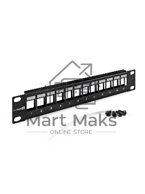 Патч-панель модульная ExeGate EPPB-10-12 (10