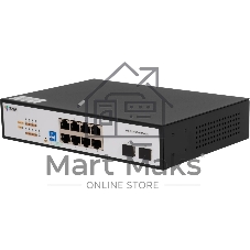 Коммутатор SNR SNR-S2300G-8TM-POE (L2) 8x1Гбит/с 2SFP 8PoE 130W управляемый