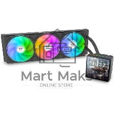 Система водяного охлаждения Thermaltake TH360 V3 Ultra ARGB Soc-AM5/AM4/1200/1700/1851 черный 4-pin 37.8dB Al LCD 365W Ret (CL-W474-PL12SW-A)
