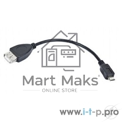 Кабель Gembird/Cablexpert A-OTG-AFBM-001 AF/MicroBM, Кабель USB 2.0 OTG, 0.15м, пакет